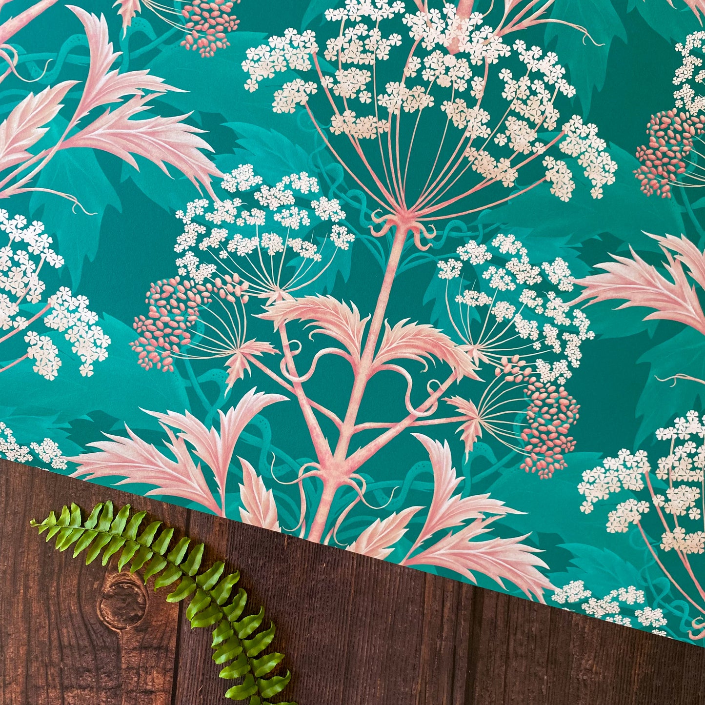 Hemlock Wallpaper in Crabapple Jelly