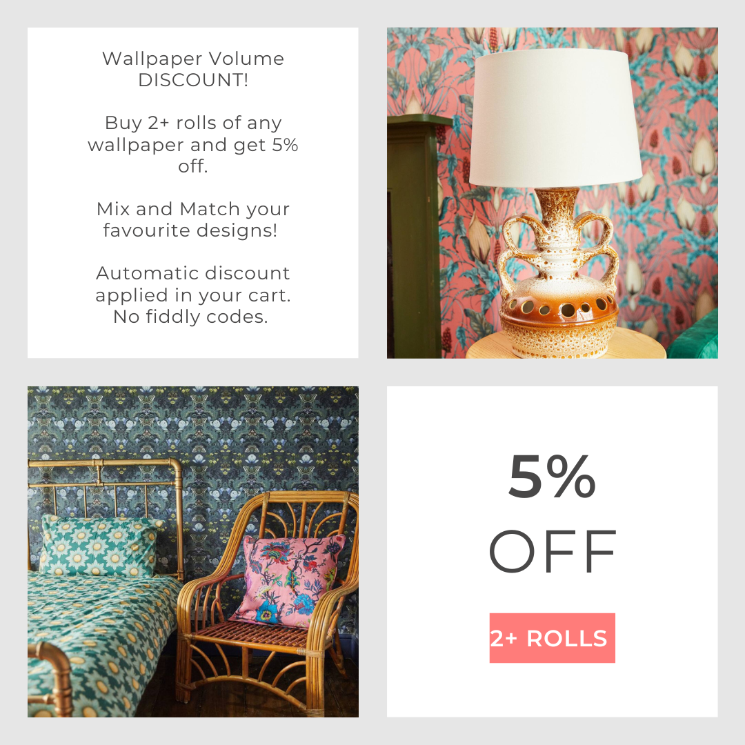 Lords and Ladies Wallpaper in Tincture of Teal