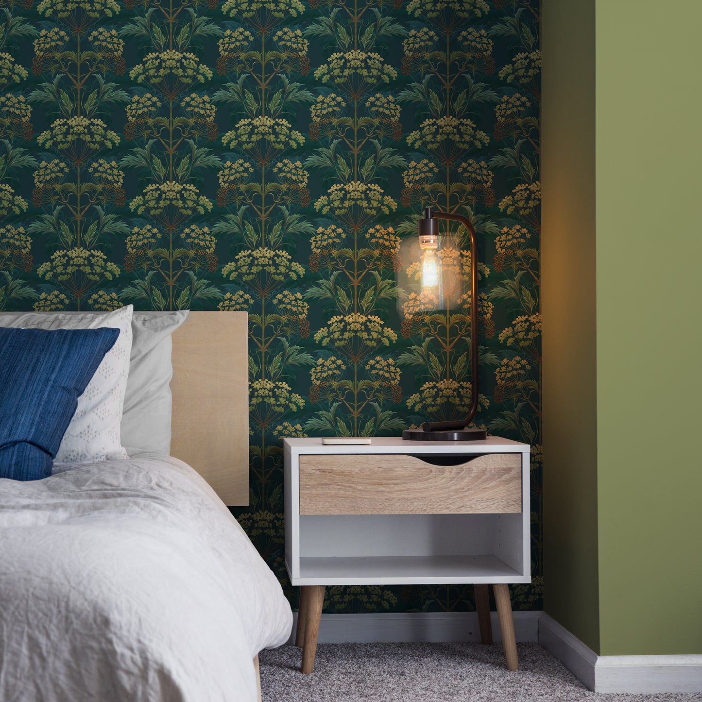 Hemlock Wallpaper in Bold Brassica