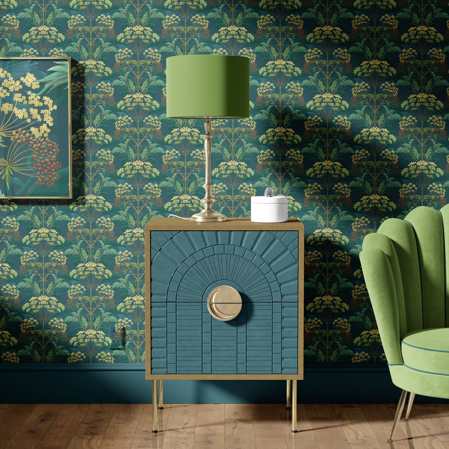 Hemlock Wallpaper in Bold Brassica