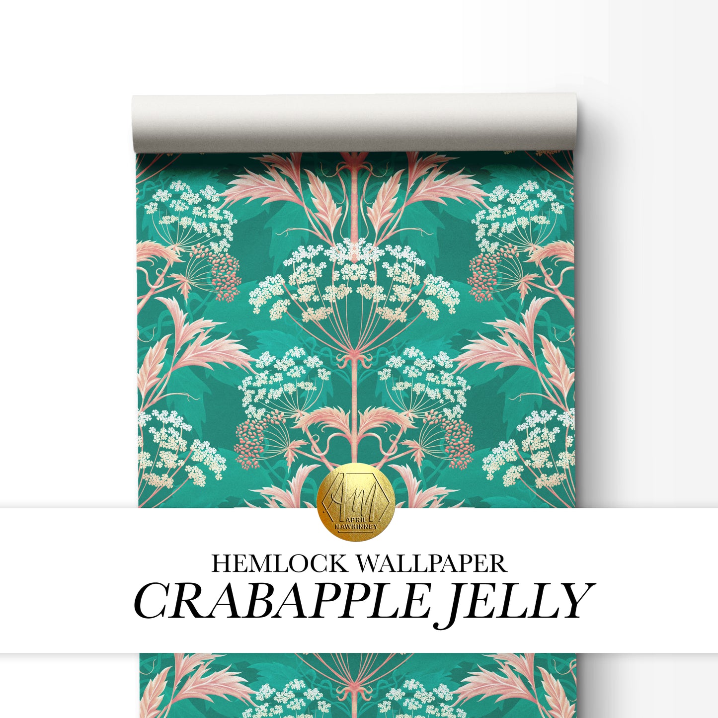 Hemlock Wallpaper in Crabapple Jelly