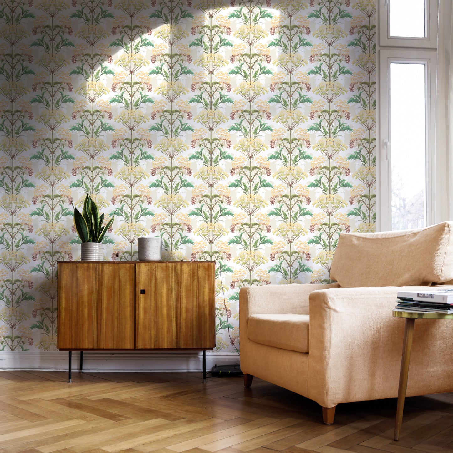 Hemlock Wallpaper in Elderflower Cordial