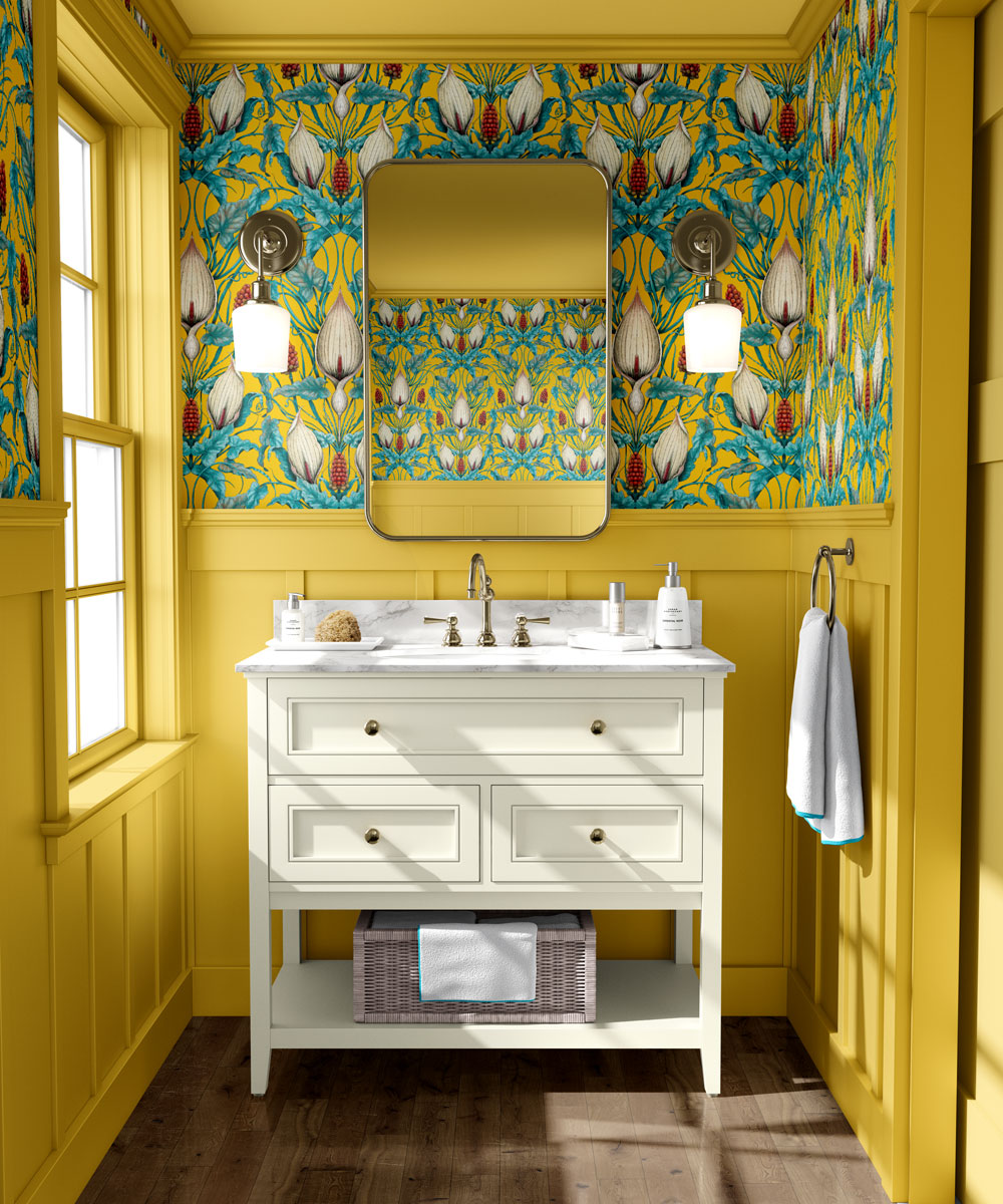 Lords and Ladies Wallpaper in Alchemist Yellow