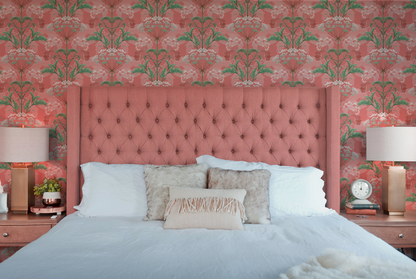 Hemlock Pimpernel Pink Wallpaper SAMPLE