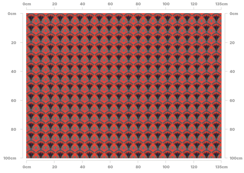 Seed Pod Fabric in Opium Poppy