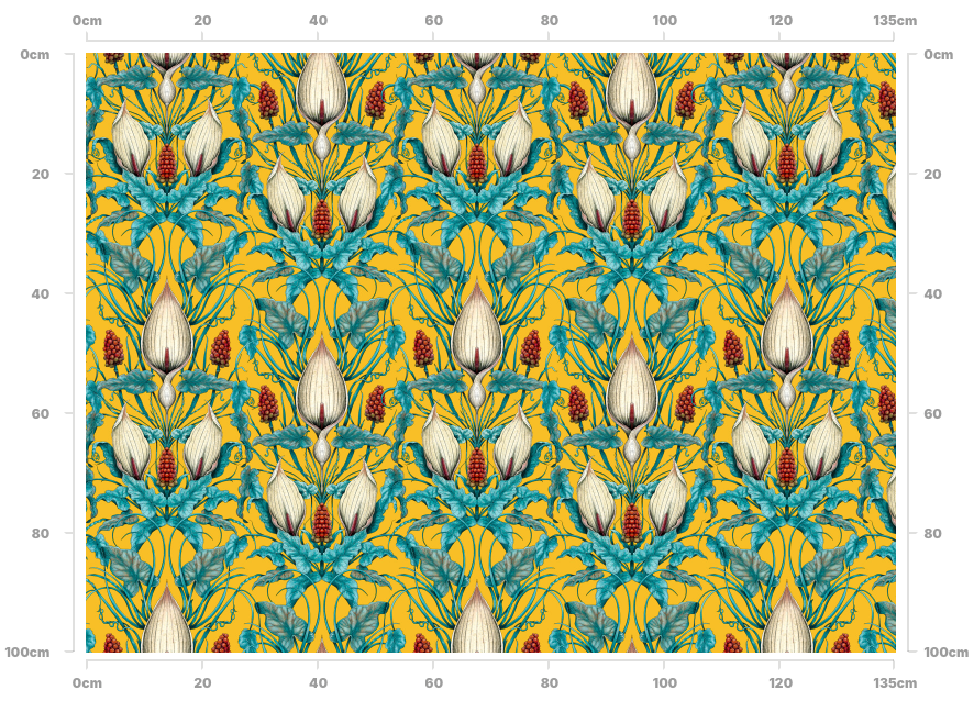 Lords and Ladies Fabric in Alchemist Yellow SAMPLE