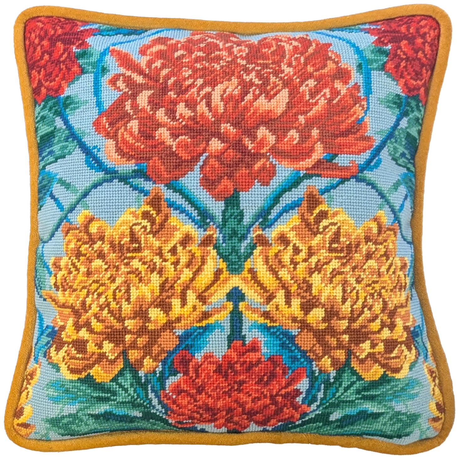 Caustic Chrysanthemum Tapestry Needlepoint Kit – April Mawhinney