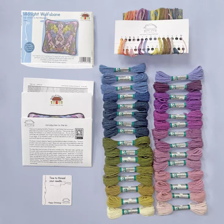 Mortal Monkshood Tapestry Needlepoint Kit