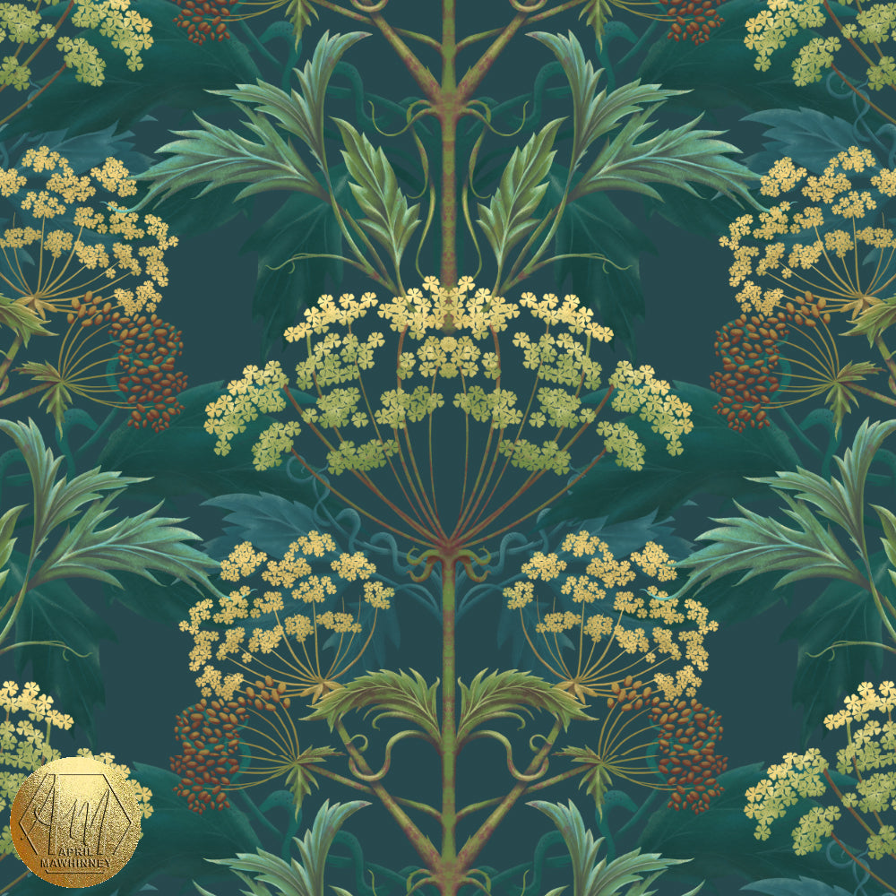 Hemlock Bold Brassica Fabric SAMPLE