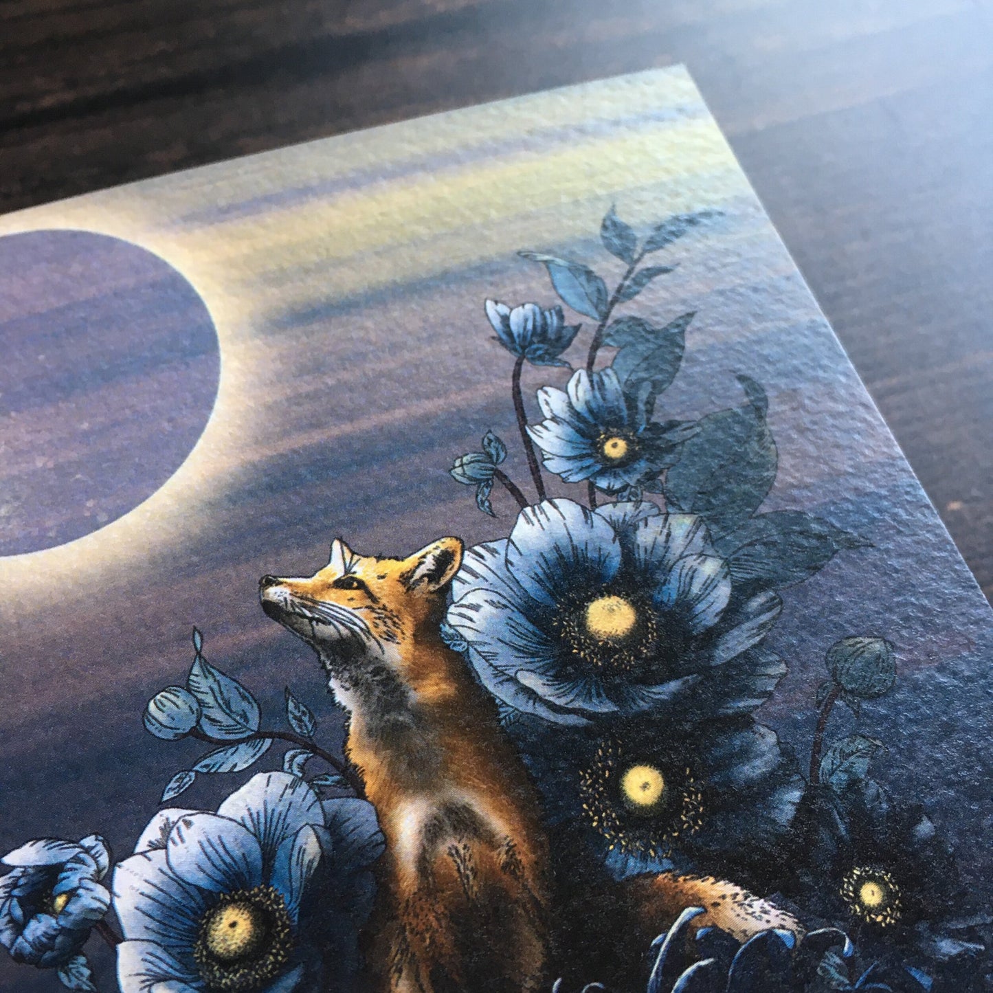 Eclipse Fox A6 Greetings Card