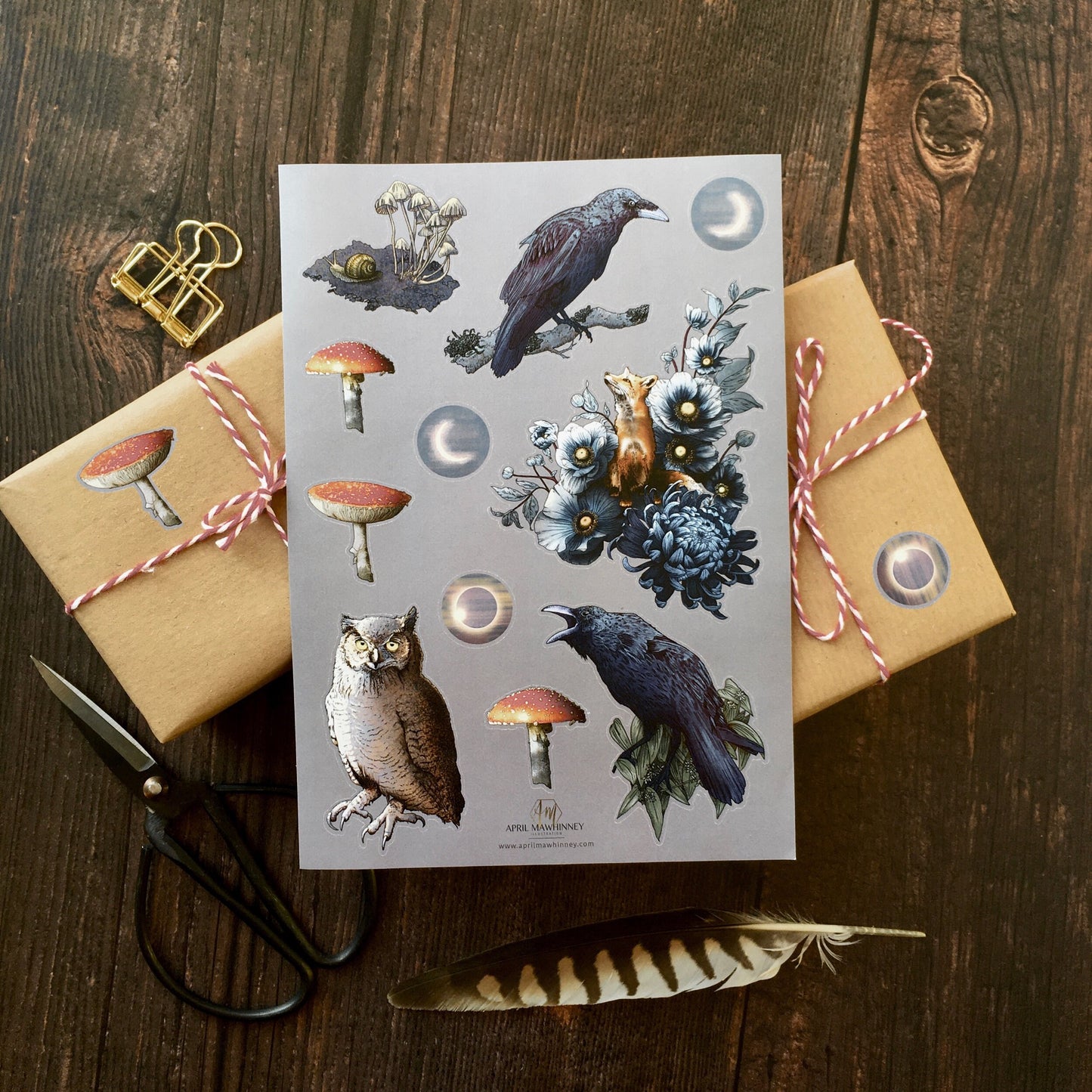 Folklore Forest A5 Sticker Sheet