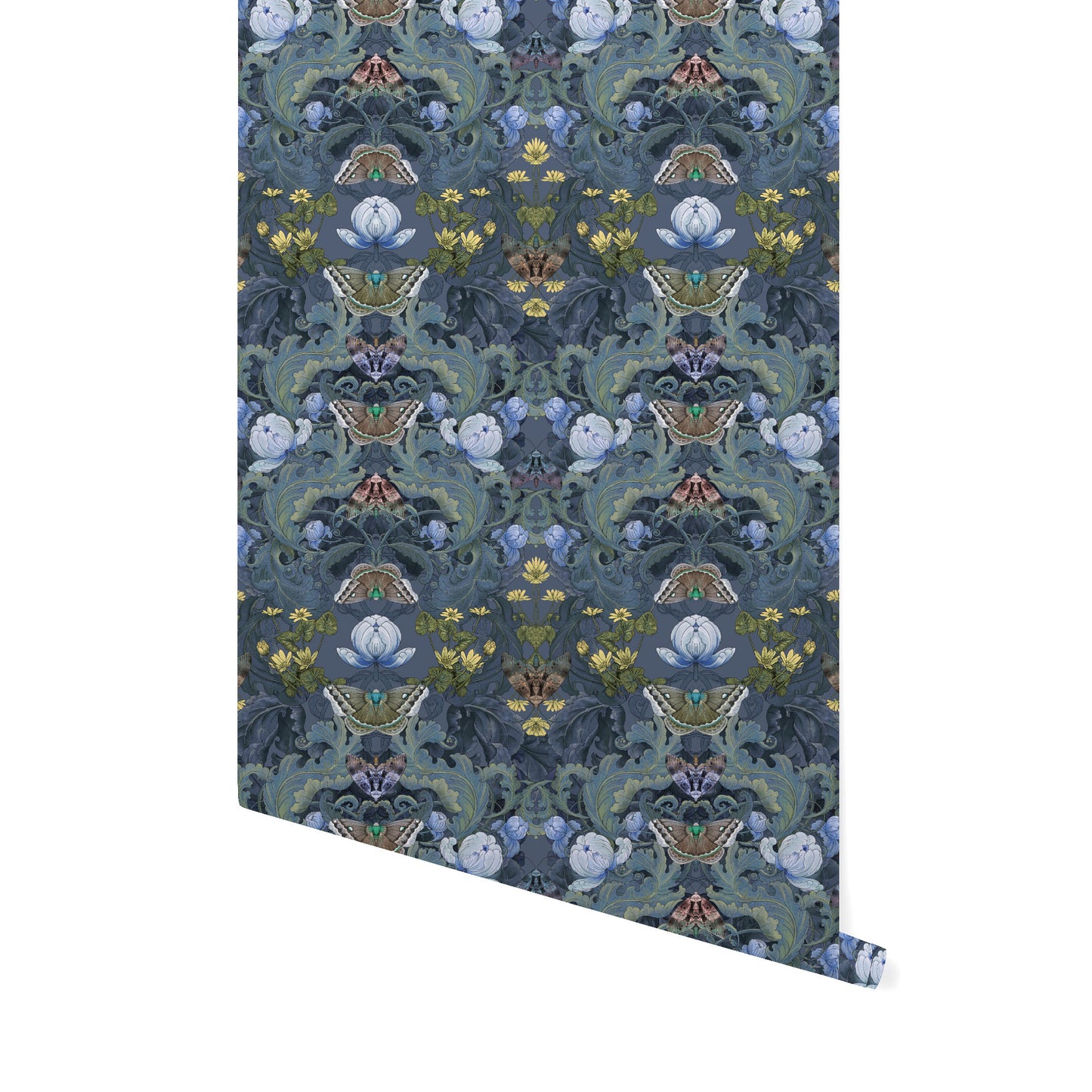 Bloomsbury Moth Super Wide Wallpaper SAMPLE