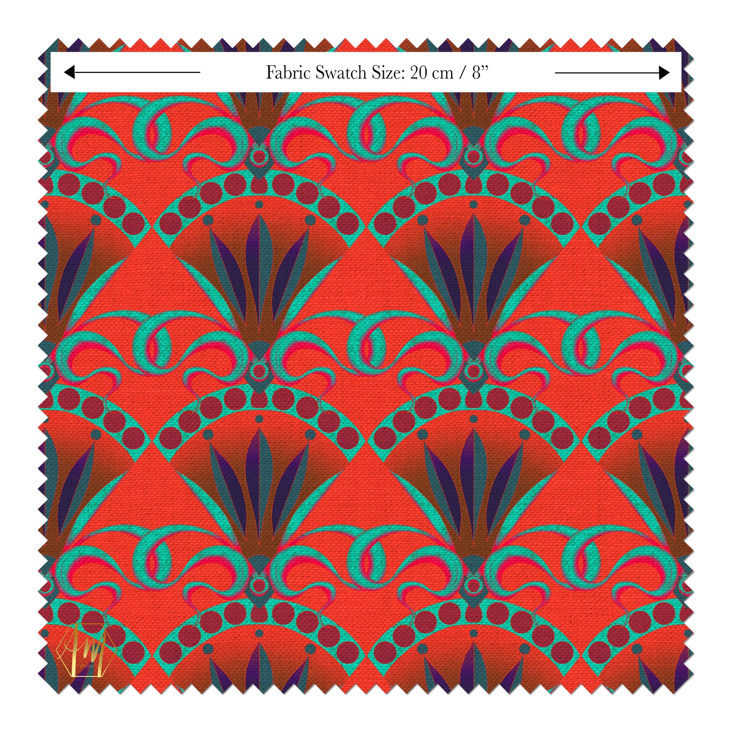 Seed Pod Fabric in Opium Poppy SAMPLE