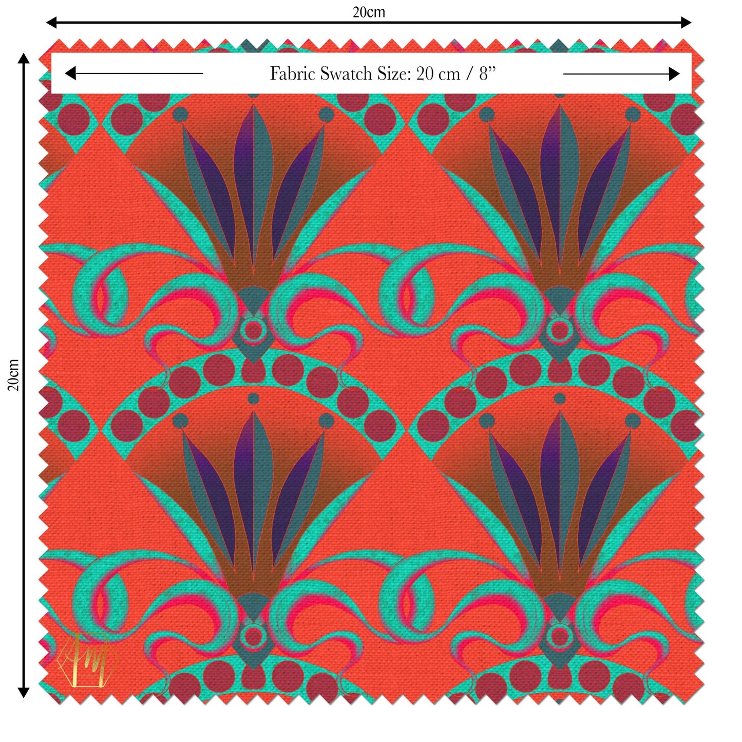 LINEN Seed Pod Fabric in Opium Poppy