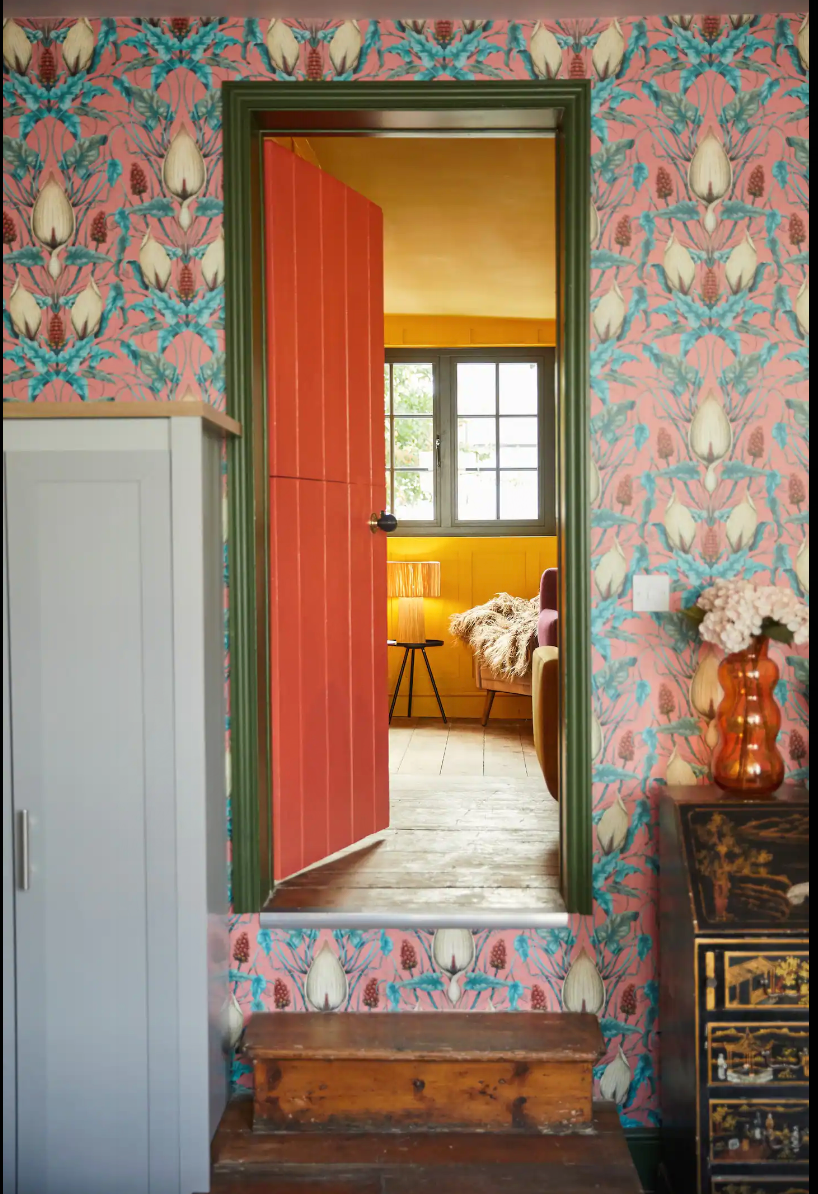 Lords and Ladies Fabric in Penicillin Pink