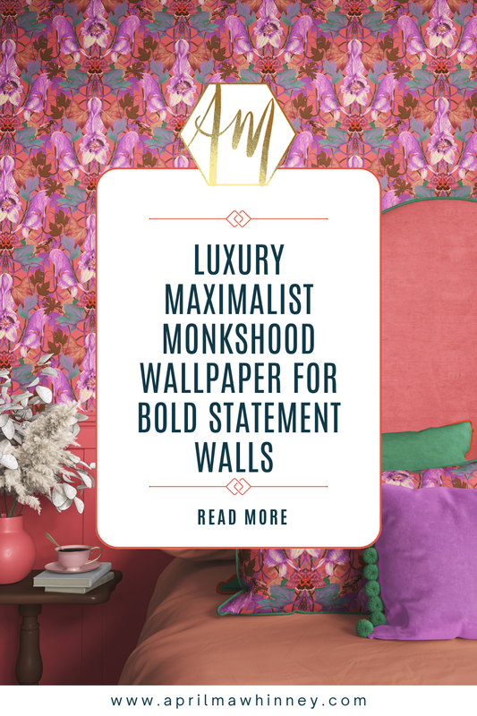 Why This Statement Wallpaper Is Perfect for Feature Walls | Mortal Monkshood Wallpaper