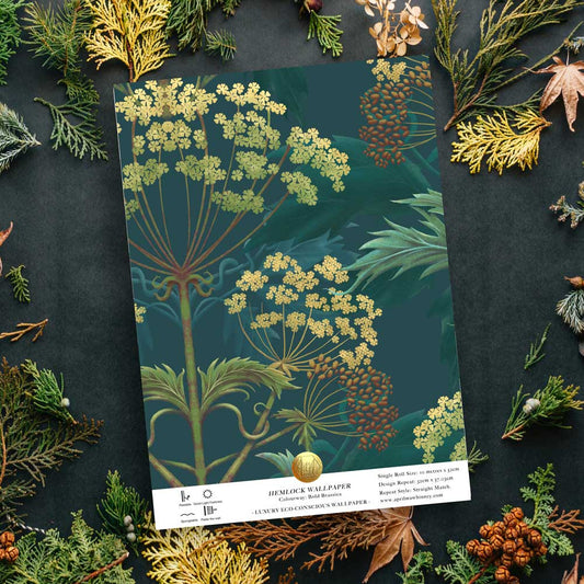 Hemlock Bold Brassica Wallpaper SAMPLE