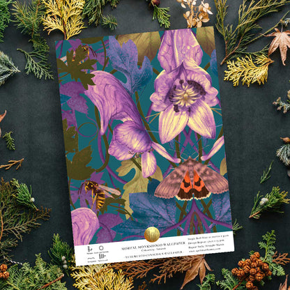 Mortal Monkshood Wallpaper SAMPLE - Autumn