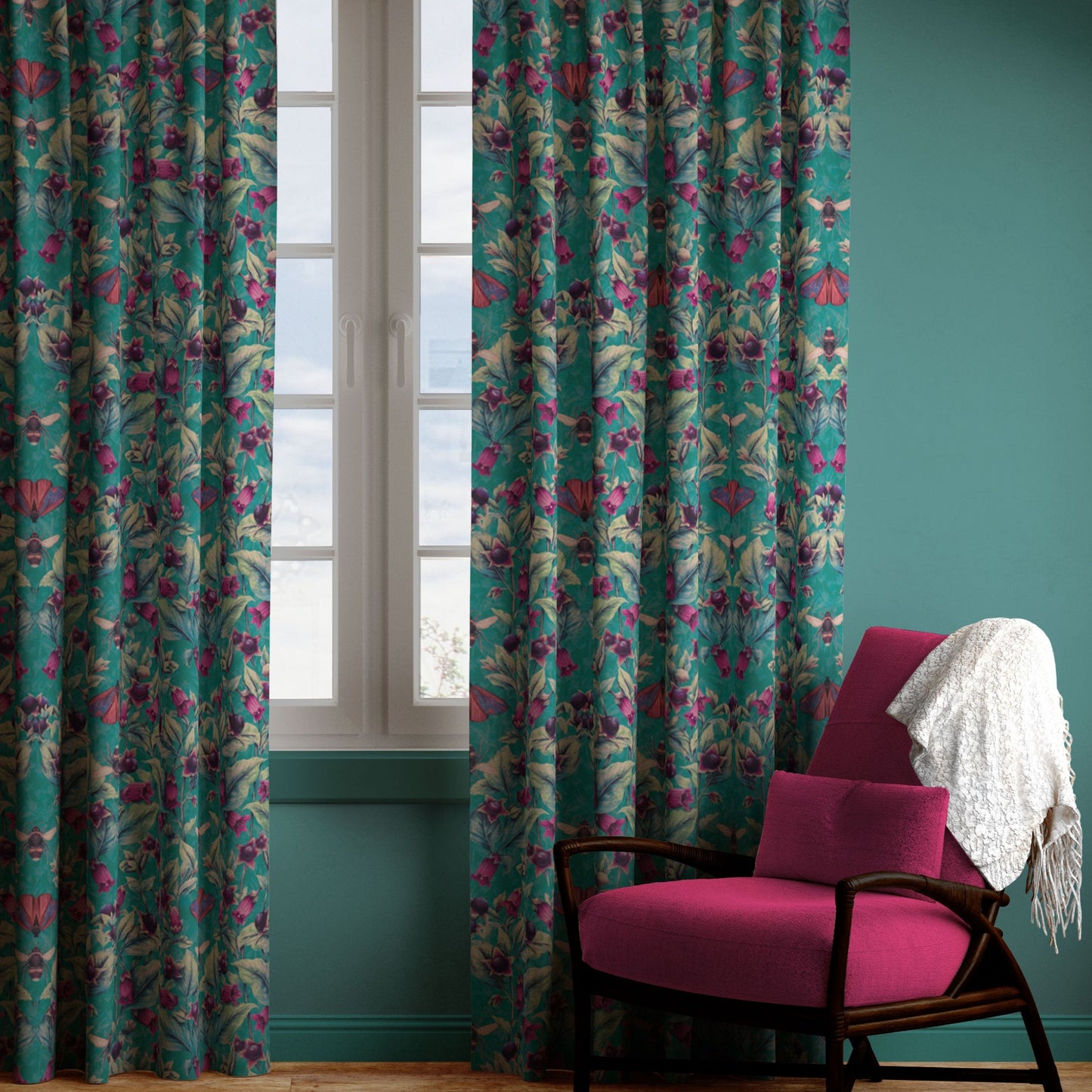 Deadly Nightshade Fabric in Arsenic SAMPLE