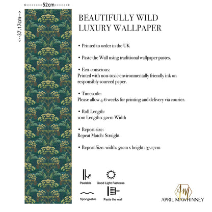 Hemlock Bold Brassica Wallpaper SAMPLE