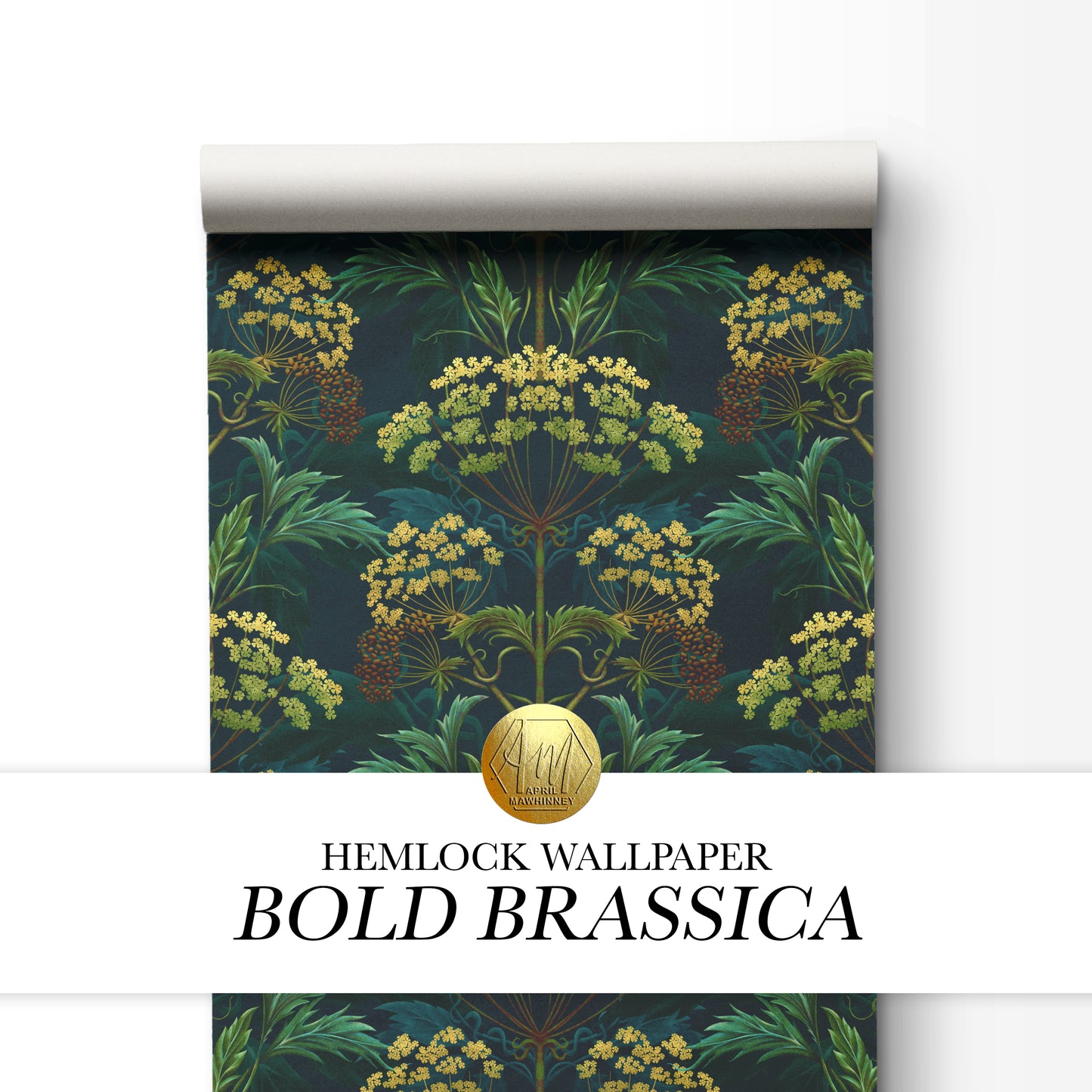 Hemlock Wallpaper in Bold Brassica