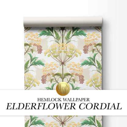 Hemlock Wallpaper in Elderflower Cordial