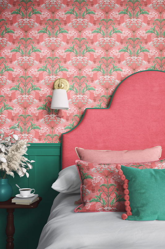 Hemlock Wallpaper in Pimpernel Pink