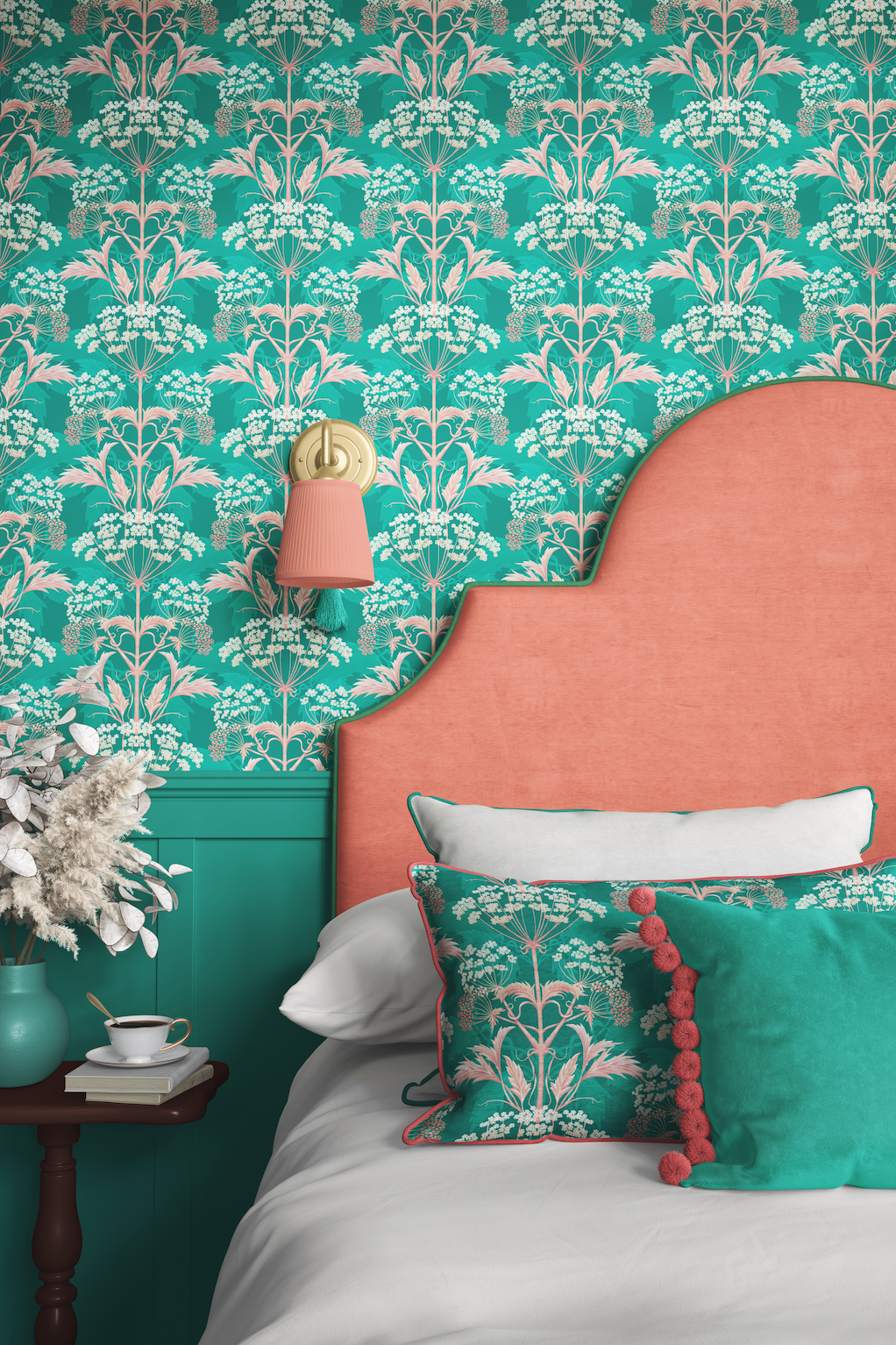 Hemlock Wallpaper in Crabapple Jelly