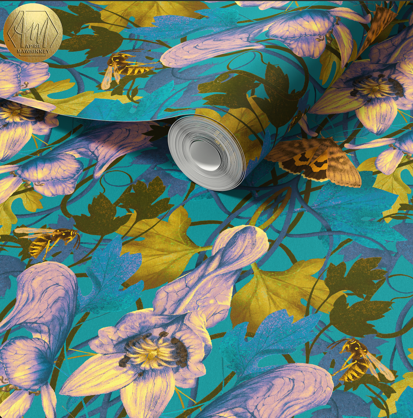 Mortal Monkshood Wallpaper SAMPLE - Spring