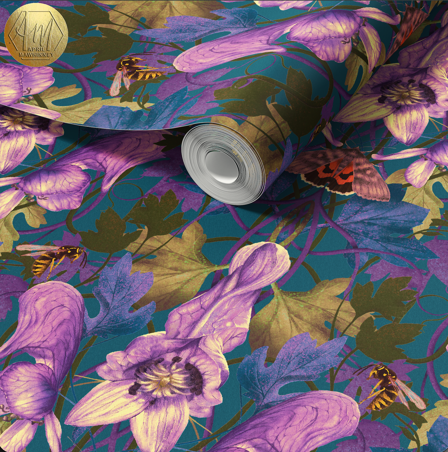 Mortal Monkshood Wallpaper SAMPLE - Autumn