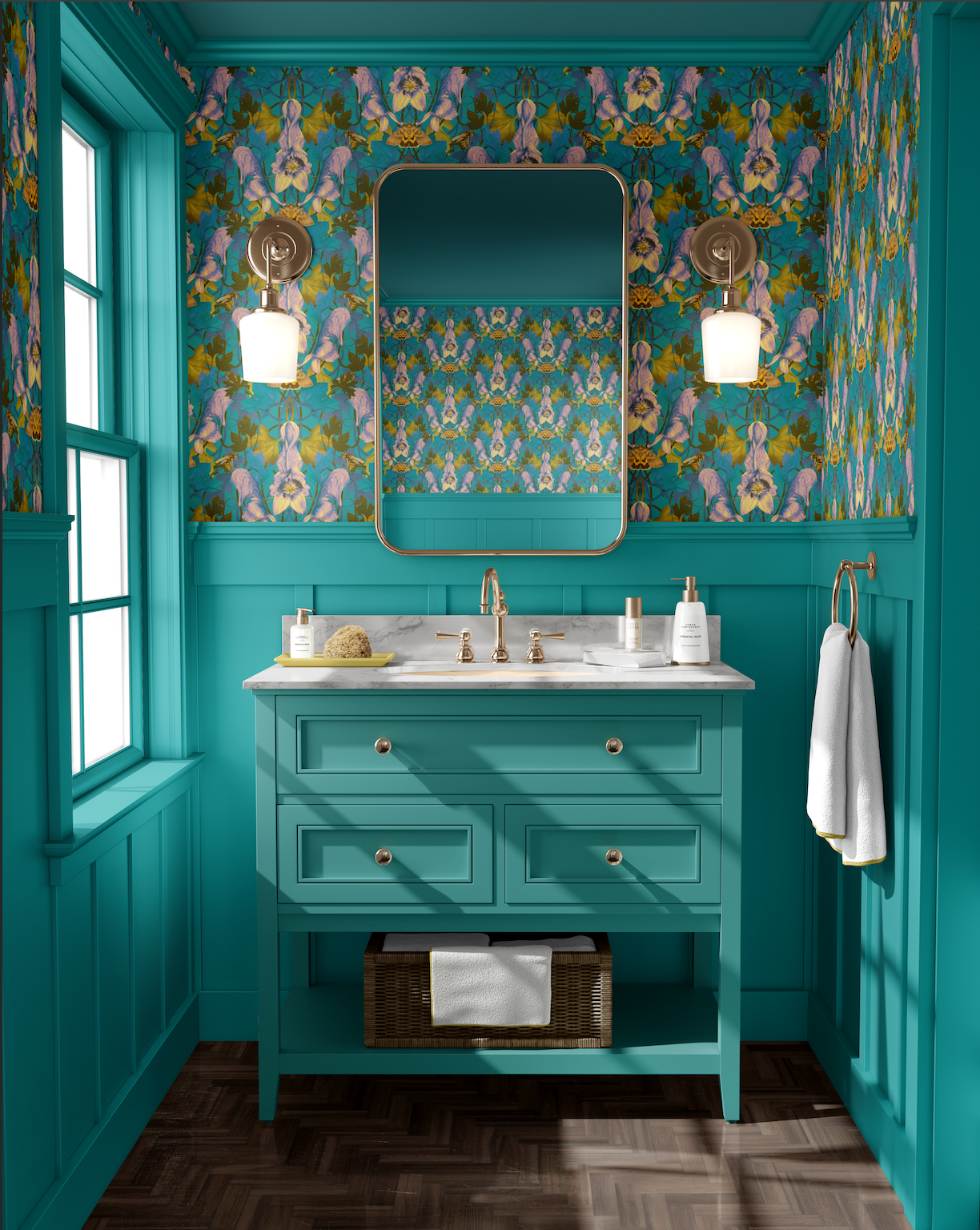 Mortal Monkshood Wallpaper SAMPLE - Spring