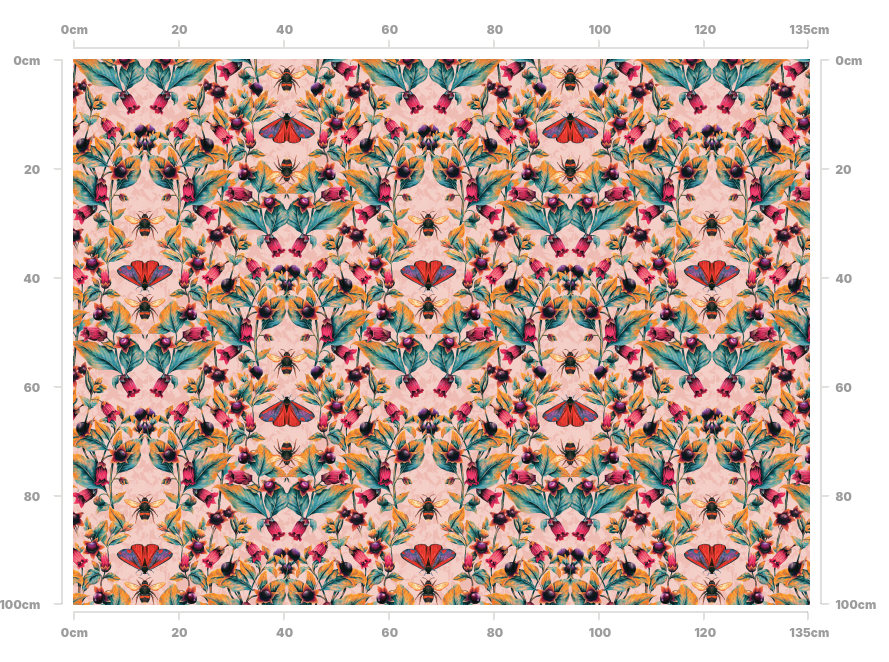 Deadly Nightshade Fabric in Lughnasa SAMPLE