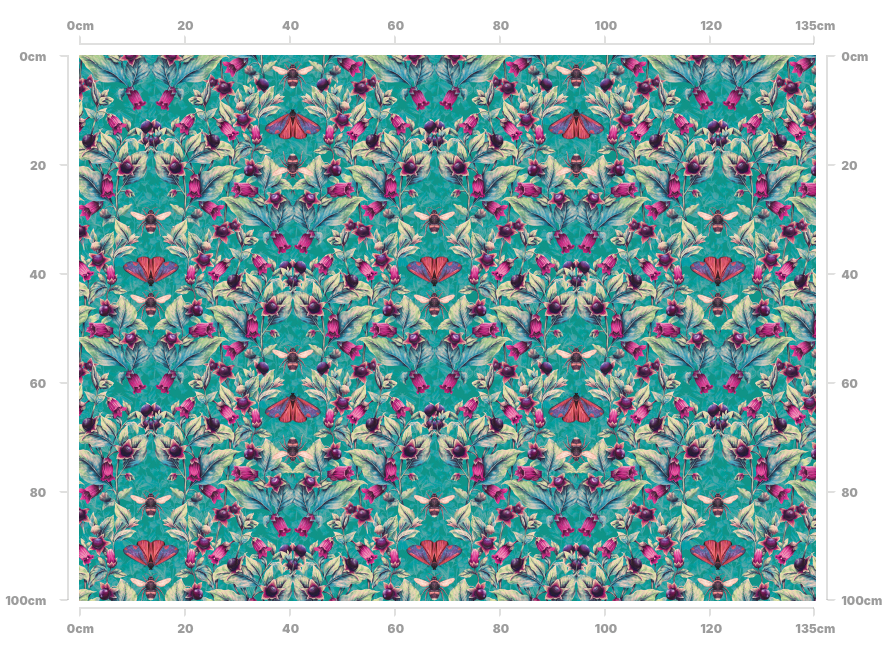Deadly Nightshade Fabric in Arsenic