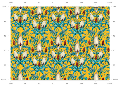 Lords and Ladies Fabric in Alchemist Yellow SAMPLE