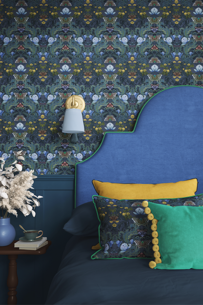 Bloomsbury Moth Super Wide Luxury Wallpaper