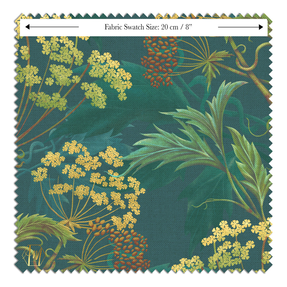 Hemlock Bold Brassica Fabric (Linen or Velvet)