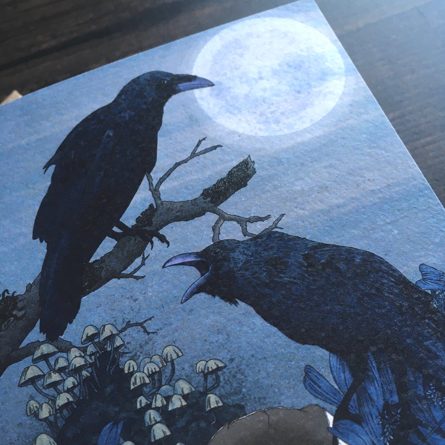 Odin's Raven A6 Greetings Card