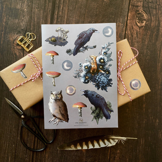 Folklore Forest A5 Sticker Sheet