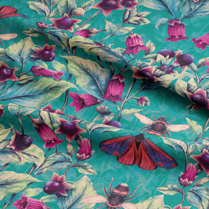 Deadly Nightshade Fabric in Arsenic SAMPLE