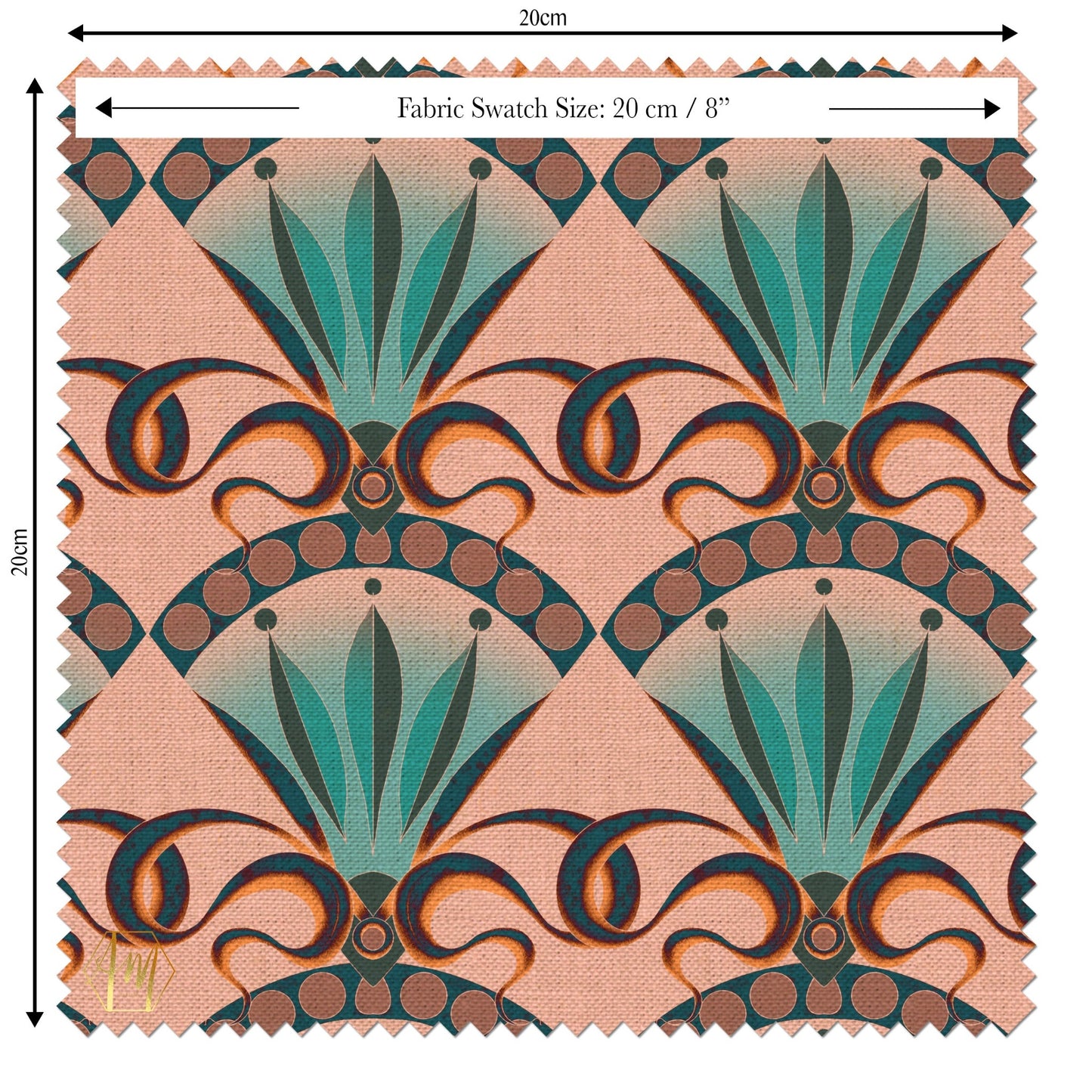 LINEN Seed Pod Fabric in Blush