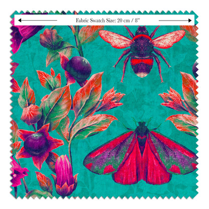 VELVET Deadly Nightshade Fabric in Belladona